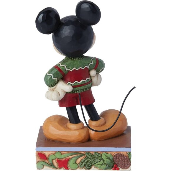 Disney Tradition Collection Jim Shore Mickey Mouse in Christmas Sweater Figurine - Picture 2 of 5